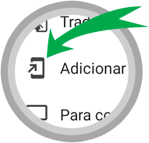 Välj 'Lägg till på hemskärmen'